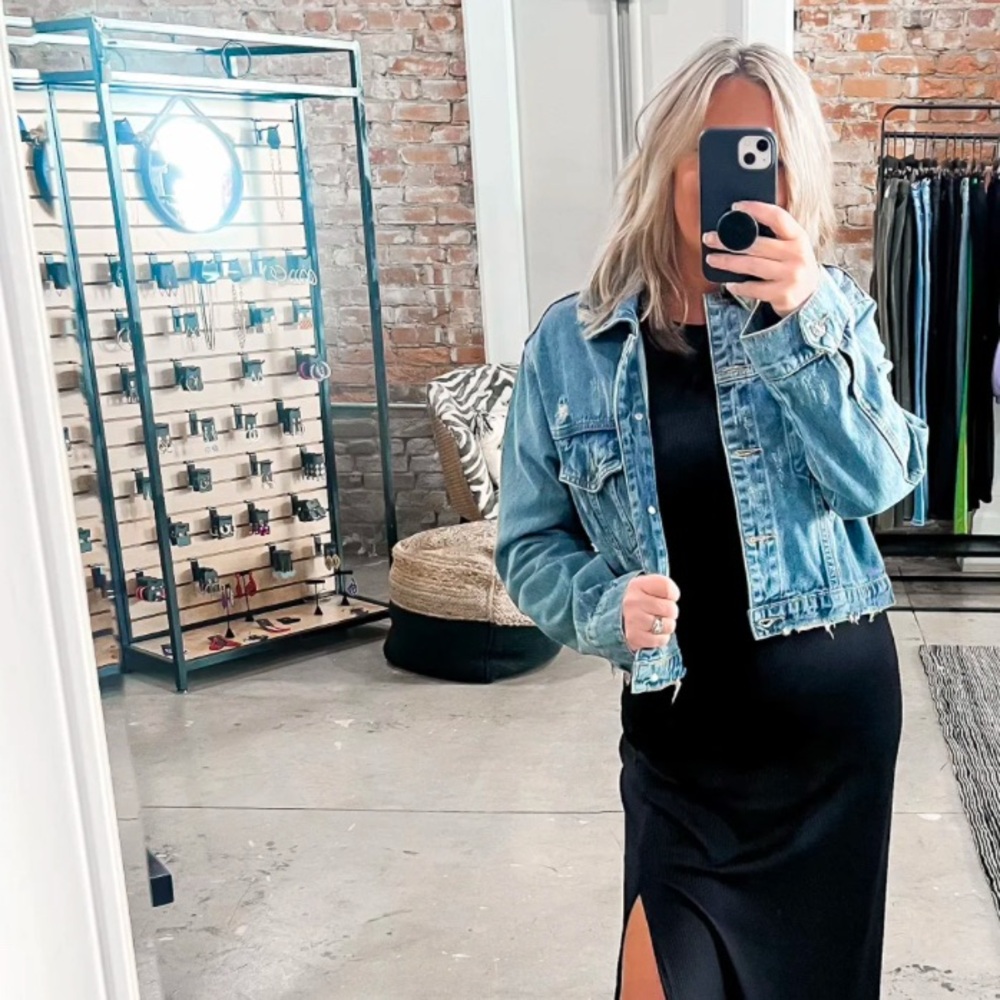 Distressed Denim Jacket